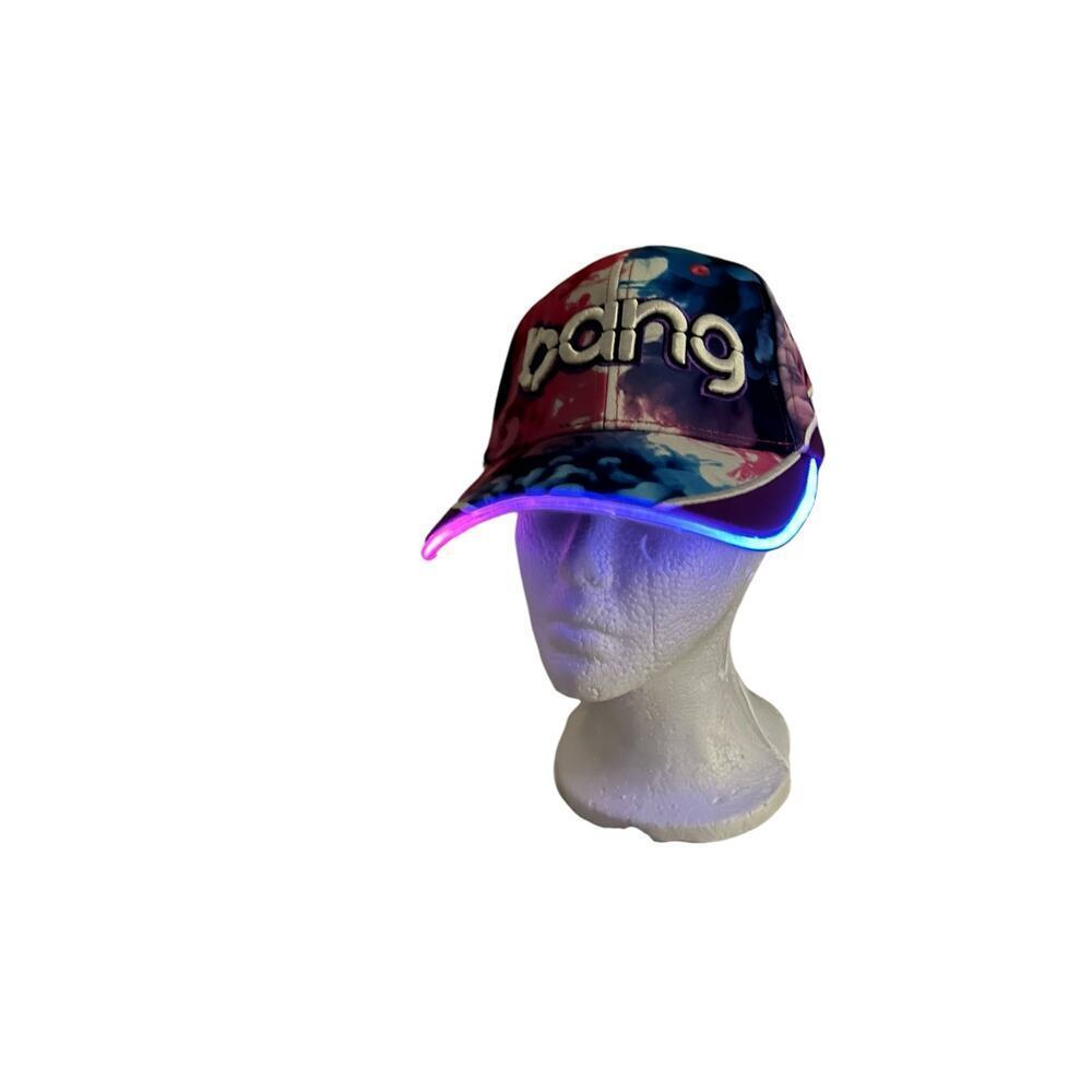 Bang Energy Drink Multicolored LED Light‎ Up Snapback Hat / Cap - Festival - OS